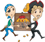 A short story about treasure and greed of a pirate